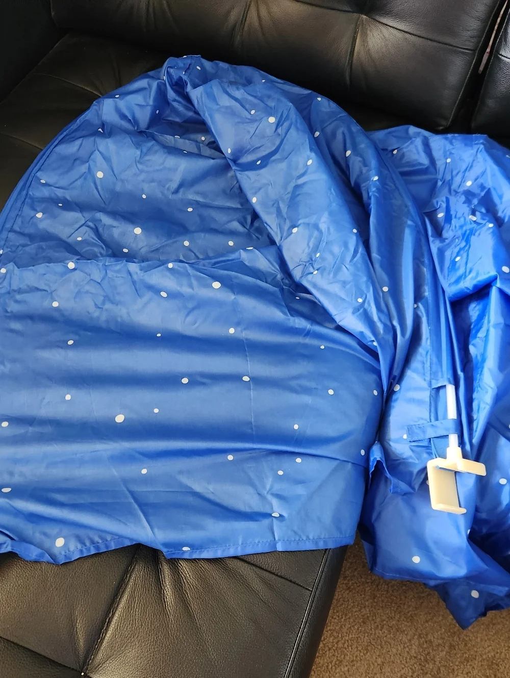 IKEA KURA N BED TENT 201.162.07 Blue / White Star Sky